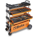 Beta Tool Cart, Orange, Sheet Metal, 27 in W x 12 in D x 39 in H 027000201